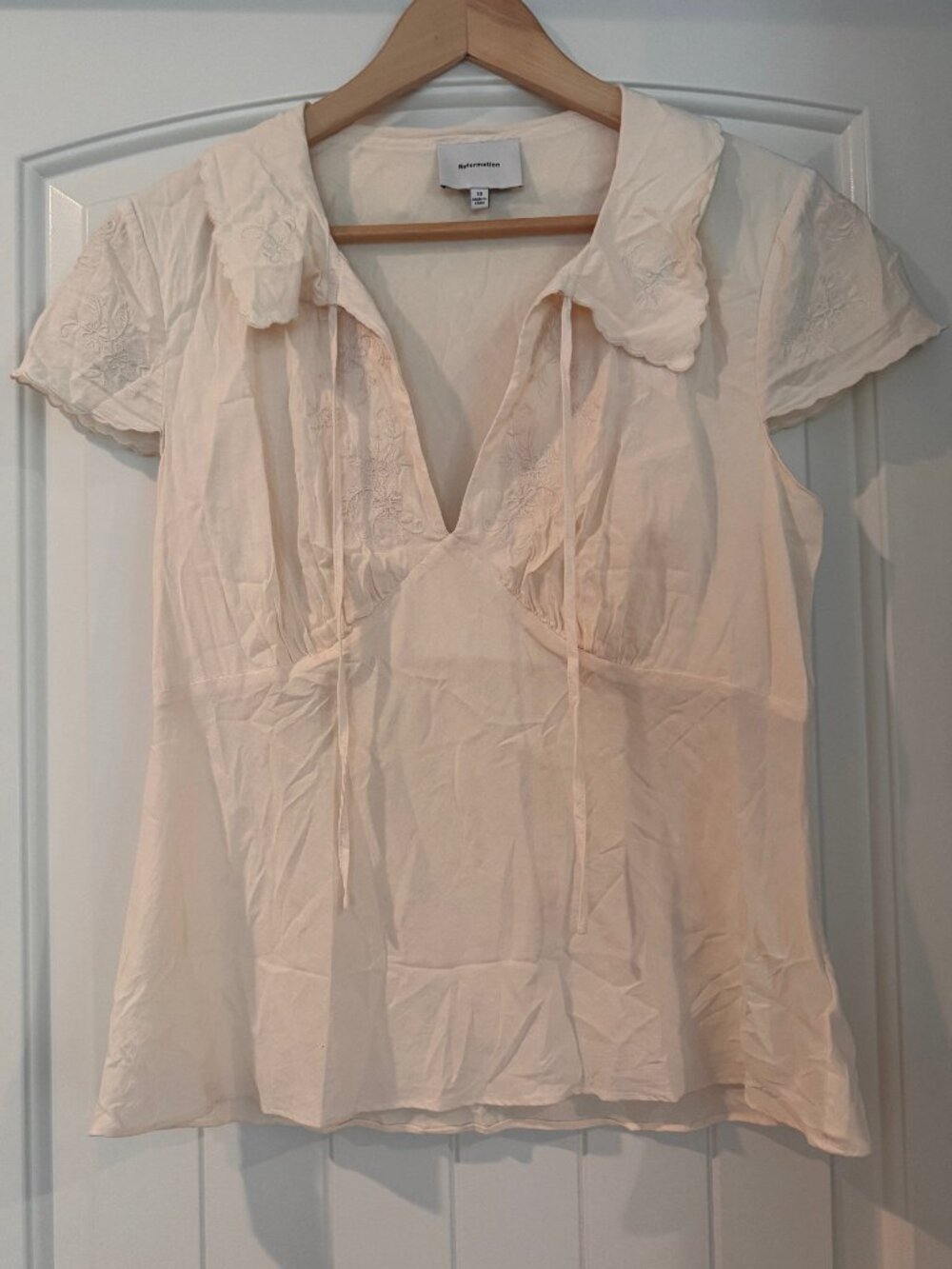 Reformation Lacy Blouse